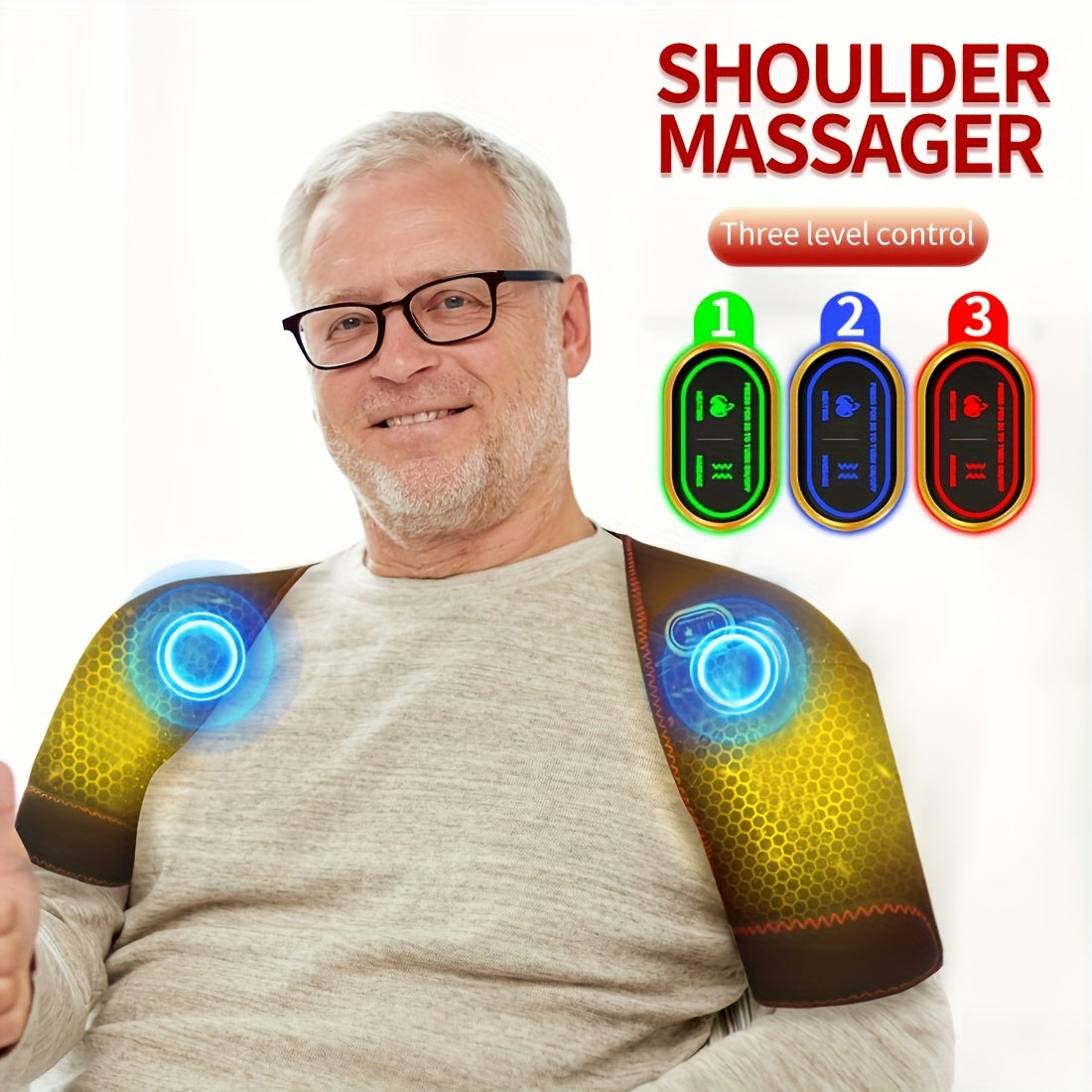 Dual Shoulder Heating Massager USB Temperature Control
