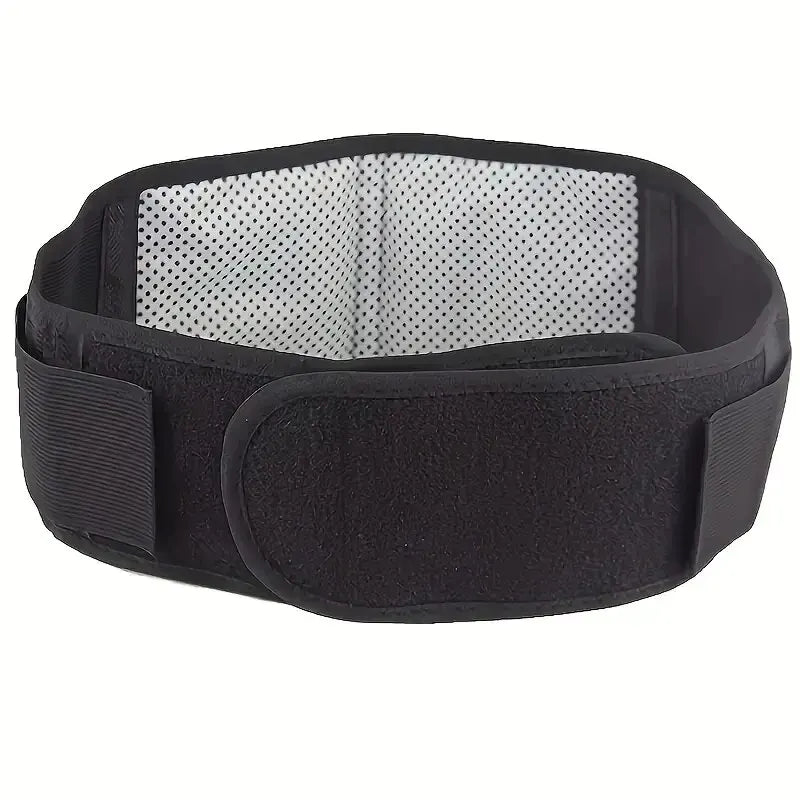 Adjustable Self-Heating Magnetic Therapy Waist & Back Support Belt Black-0