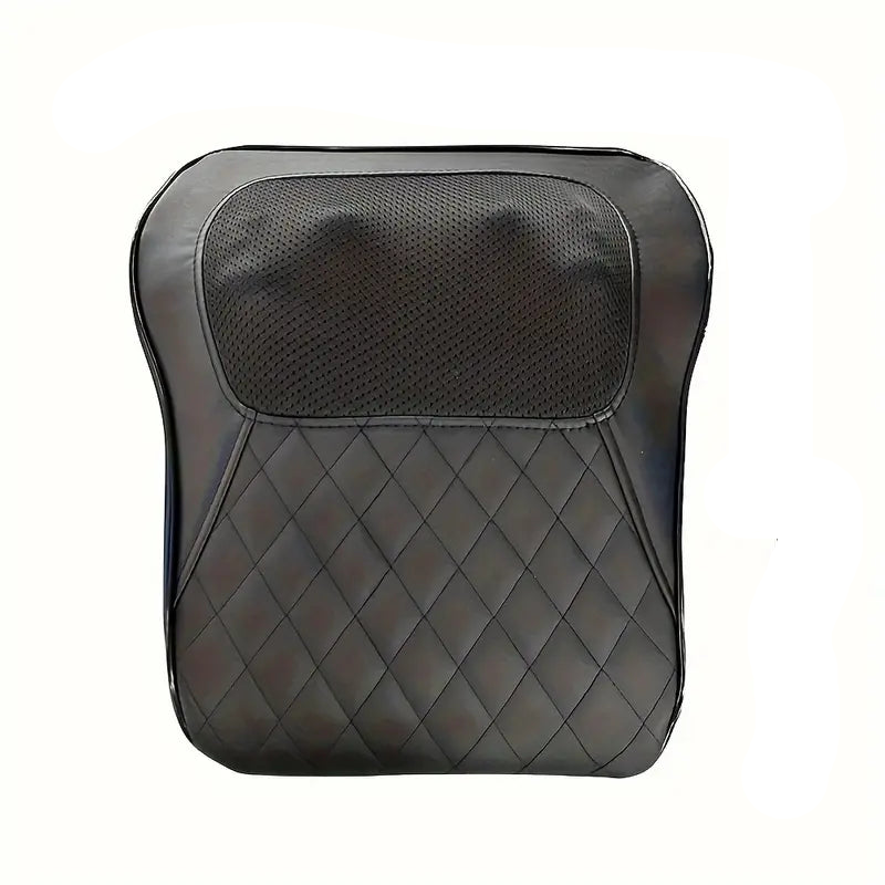 3D Kneading Massage Pillow with Heat Therapy in black