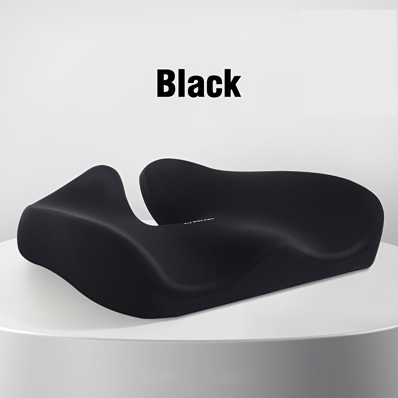 Extra soft memory foam seat cushion. Reduces pressure, improves posture, and features a breathable, washable cover.