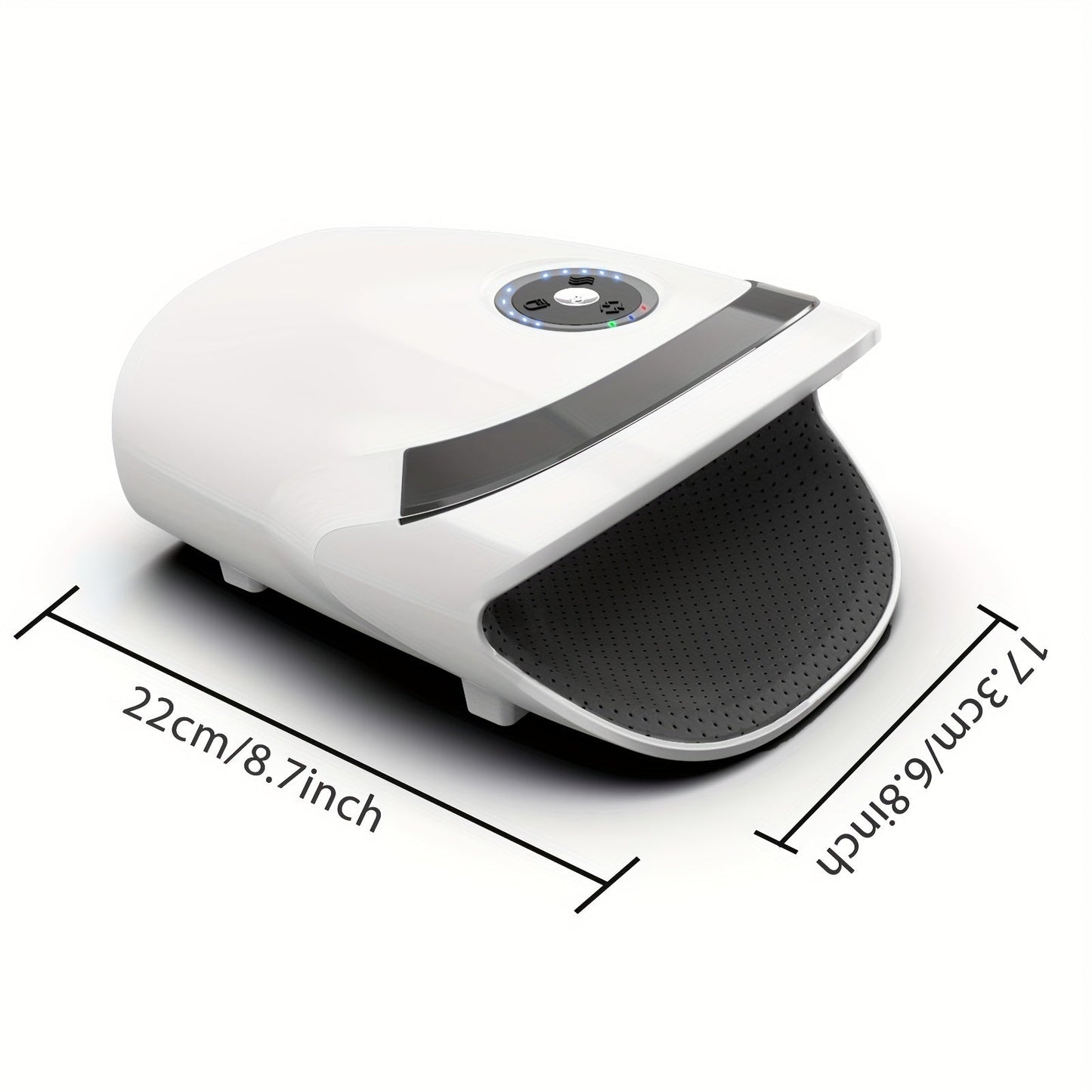 Cordless Hand Massager with Compression & Heat(White)-1