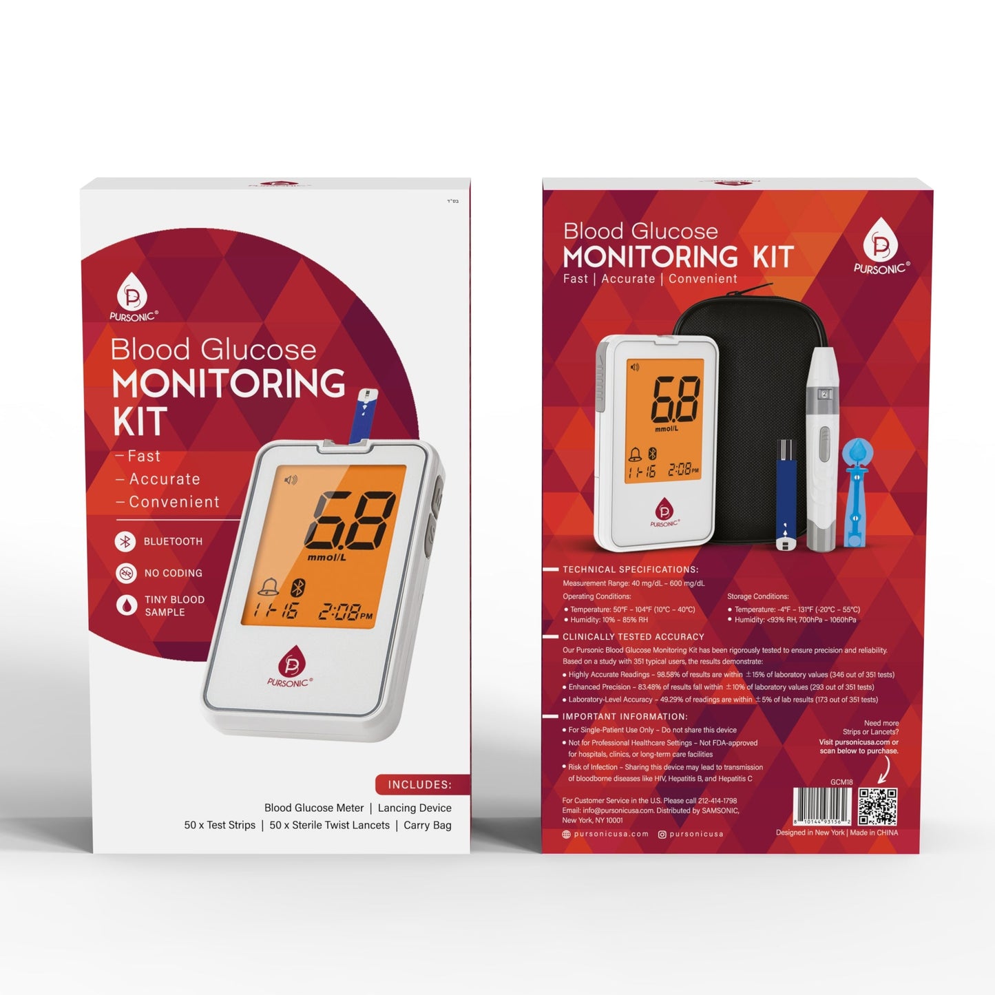 Blood Glucose Monitoring Kit β Fast, Accurate & Convenient Care at Your Fingertips-1