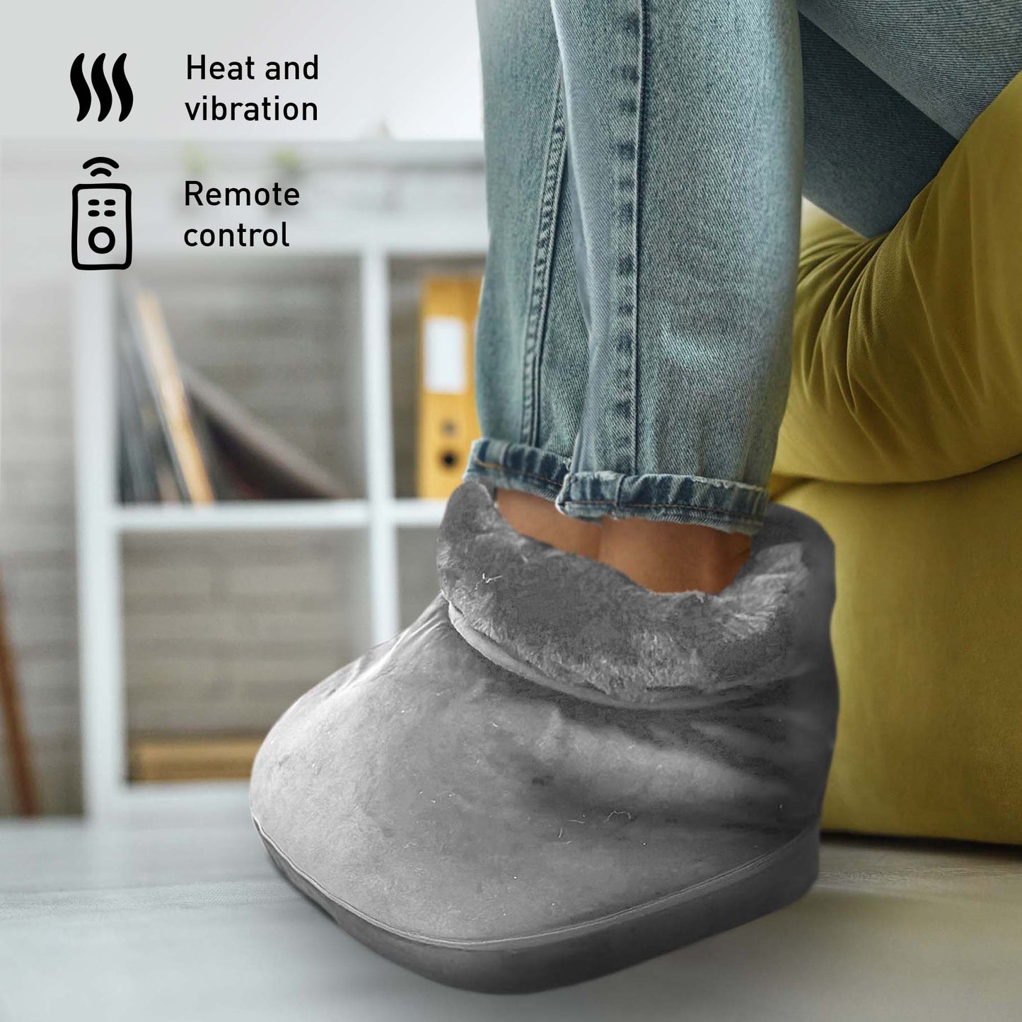 Comfort Bundle – Heated Foot Massager and Chair Cushion