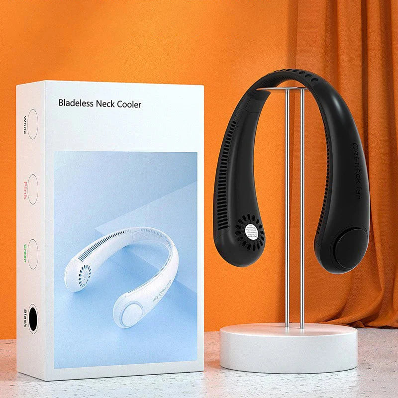 Bladeless Portable Neck Fan – Cooling Comfort