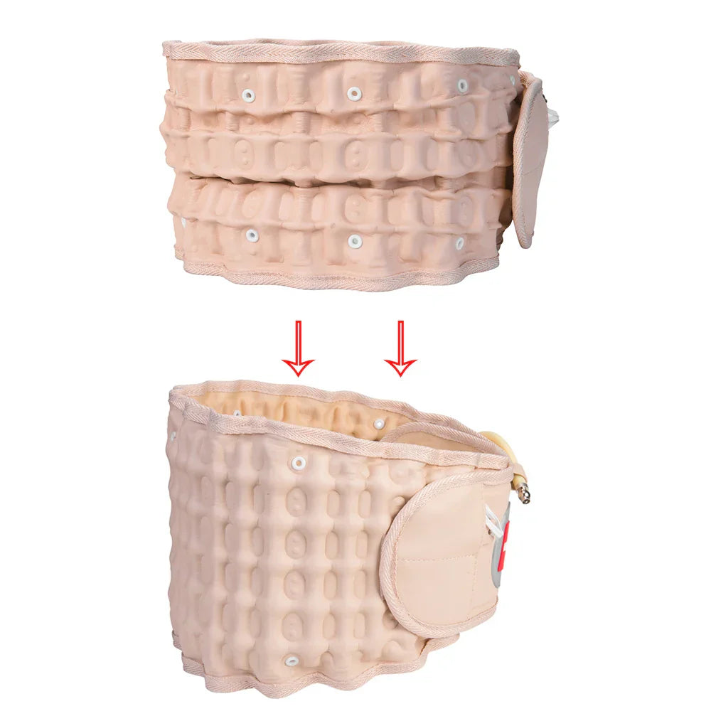 Decompression Belt Back Brace Lumbar Support And Pain Relief Beige-1