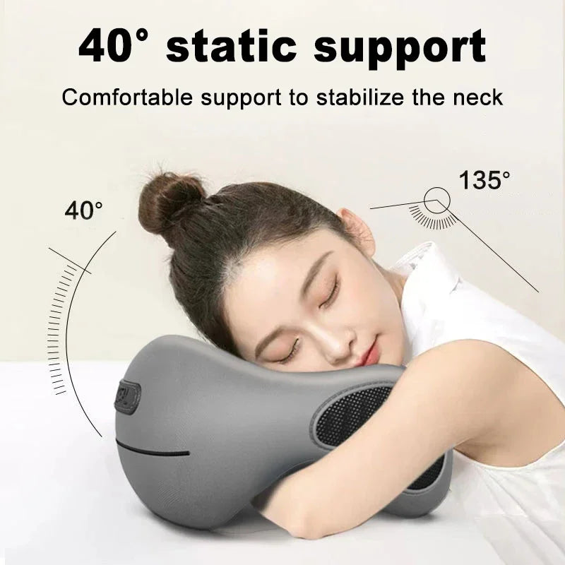 U-Shaped Memory Foam Neck Pillow Travel Support Dark Gray-2