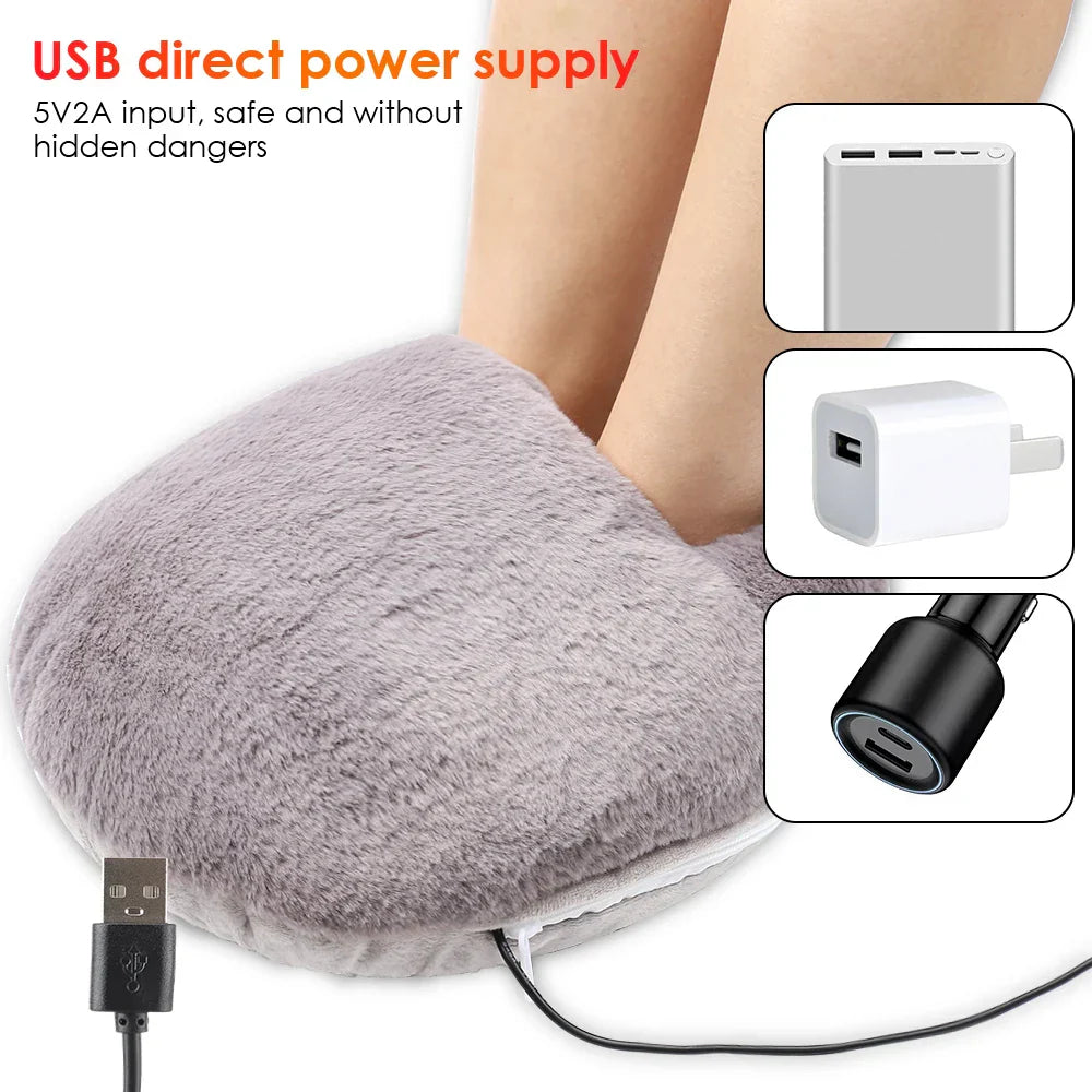 Heated USB Foot Warmer Pad for Winter Use-3