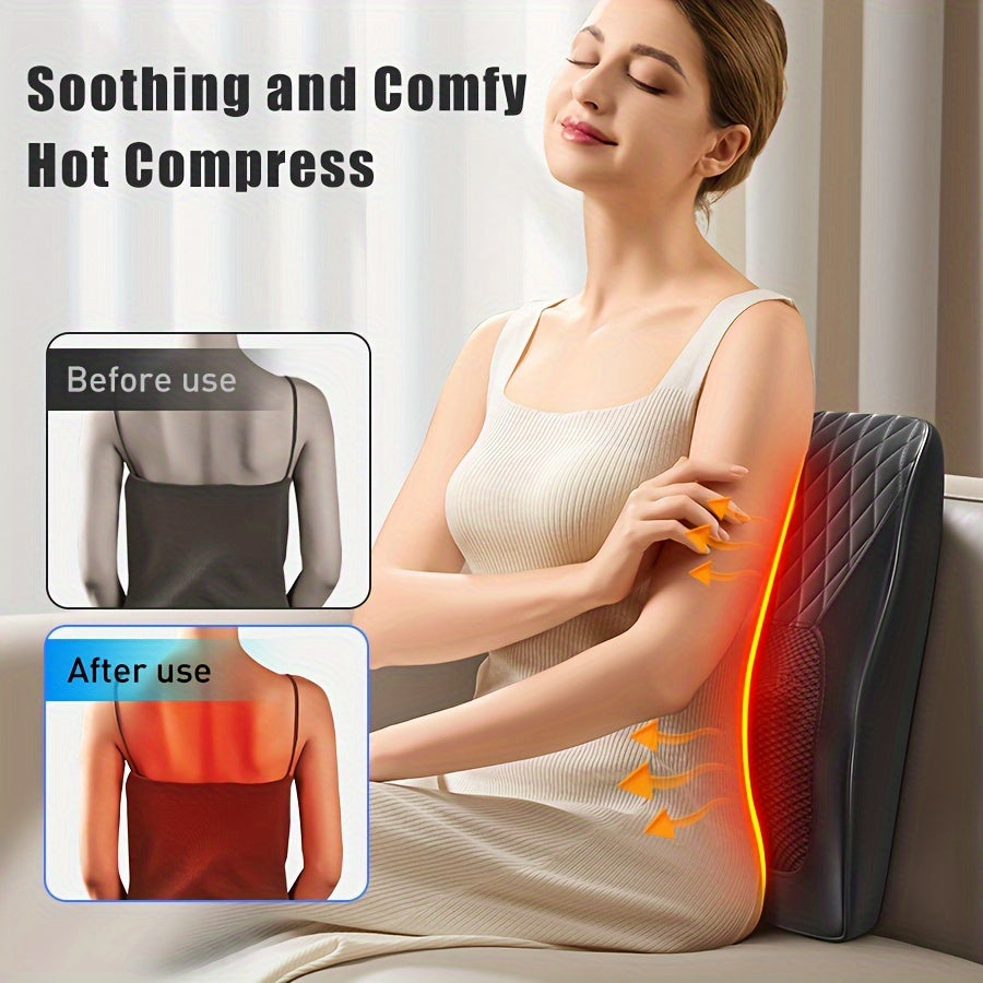 Heated Neck & Back Massager Pillow-4