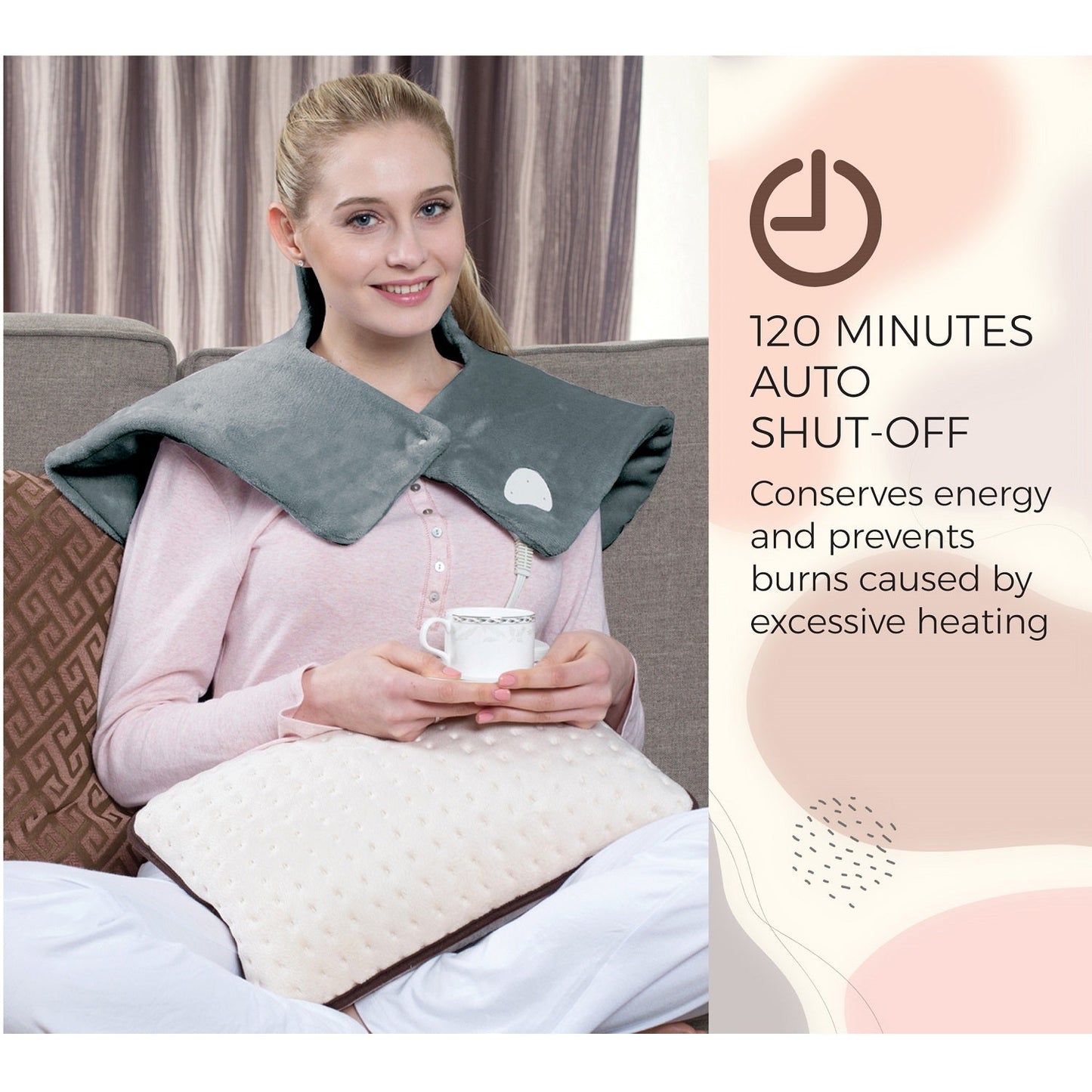 Heating Pad for Neck and Shoulder Pain Relief