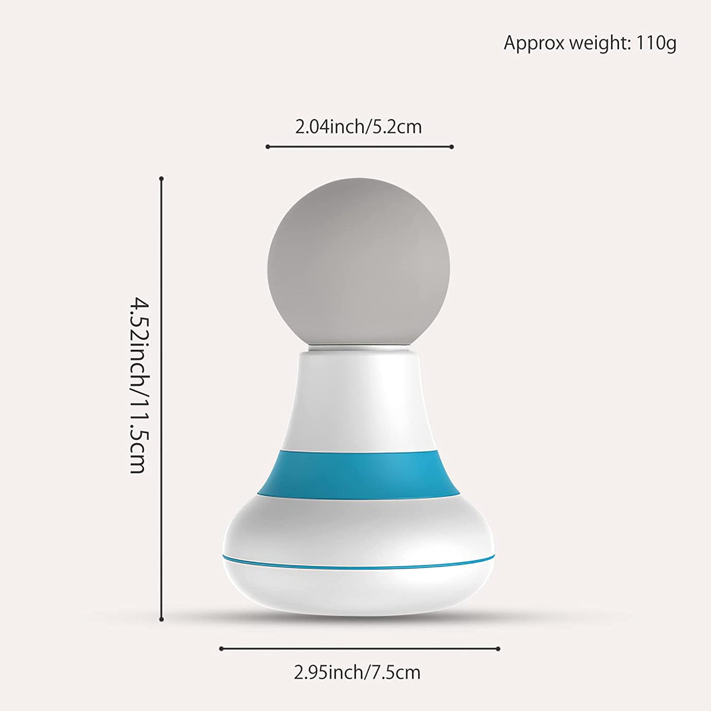 Professional Handheld Massager Wand – Powerful 6-Mode(White)-1