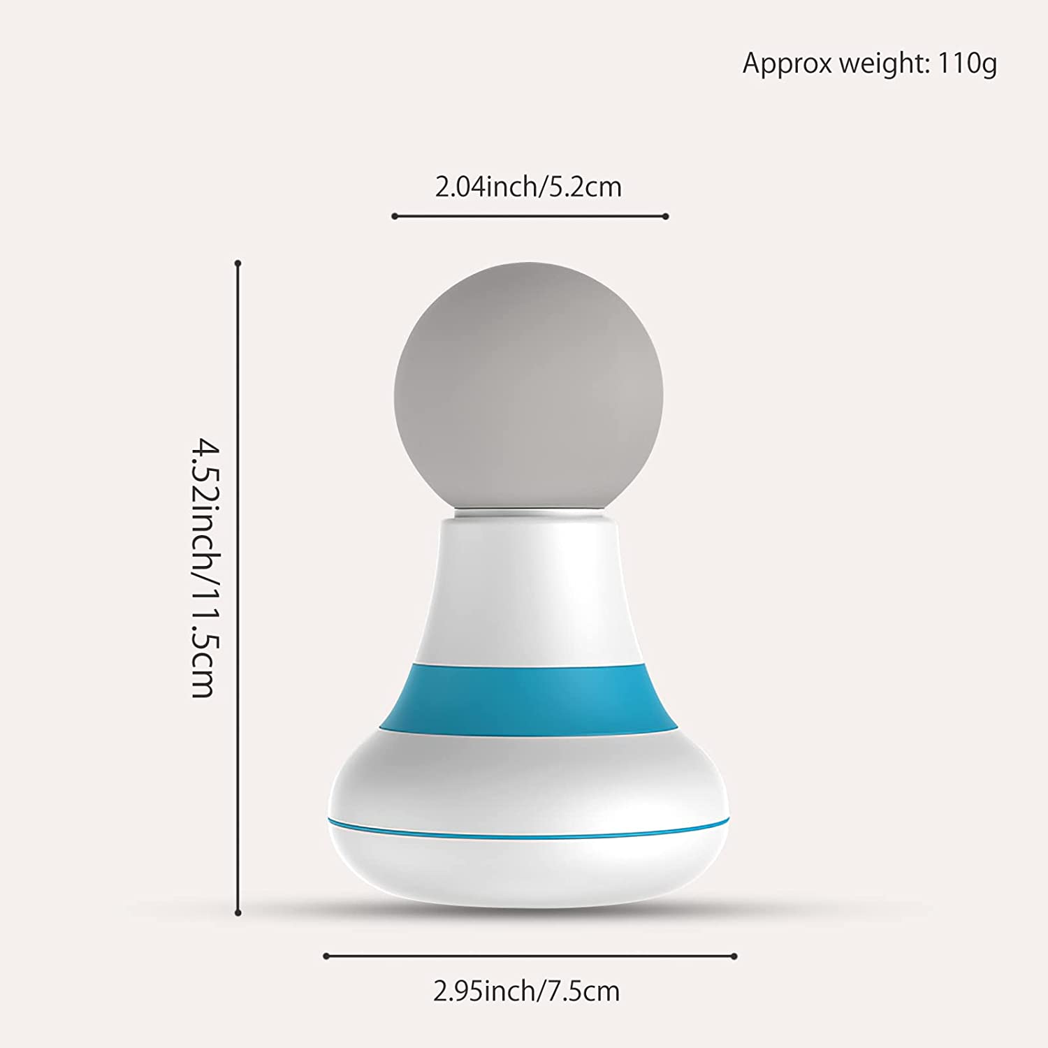 Professional Handheld Massager Wand – Powerful 6-Mode(White)-1