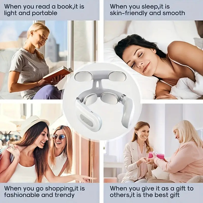 Portable Neck & Shoulder Massager - Deep Tissue Kneading-3