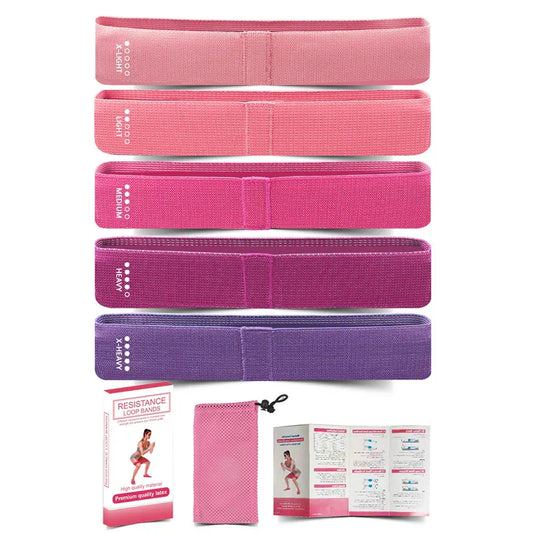5 Braided Resistance Bands Set for Glutes & Legs-0