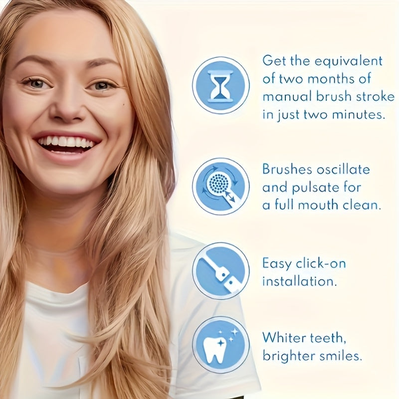 Electric Toothbrush Set with 8 Heads & Travel Case-1