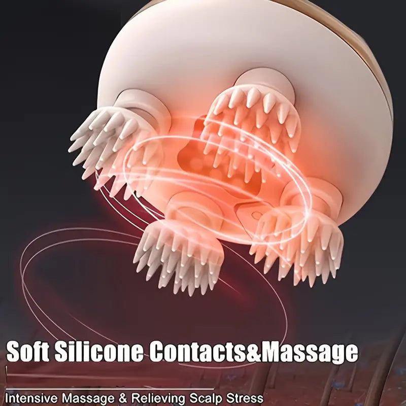 Portable Electric Scalp Massager with 3 Speeds and 96 Nodes
