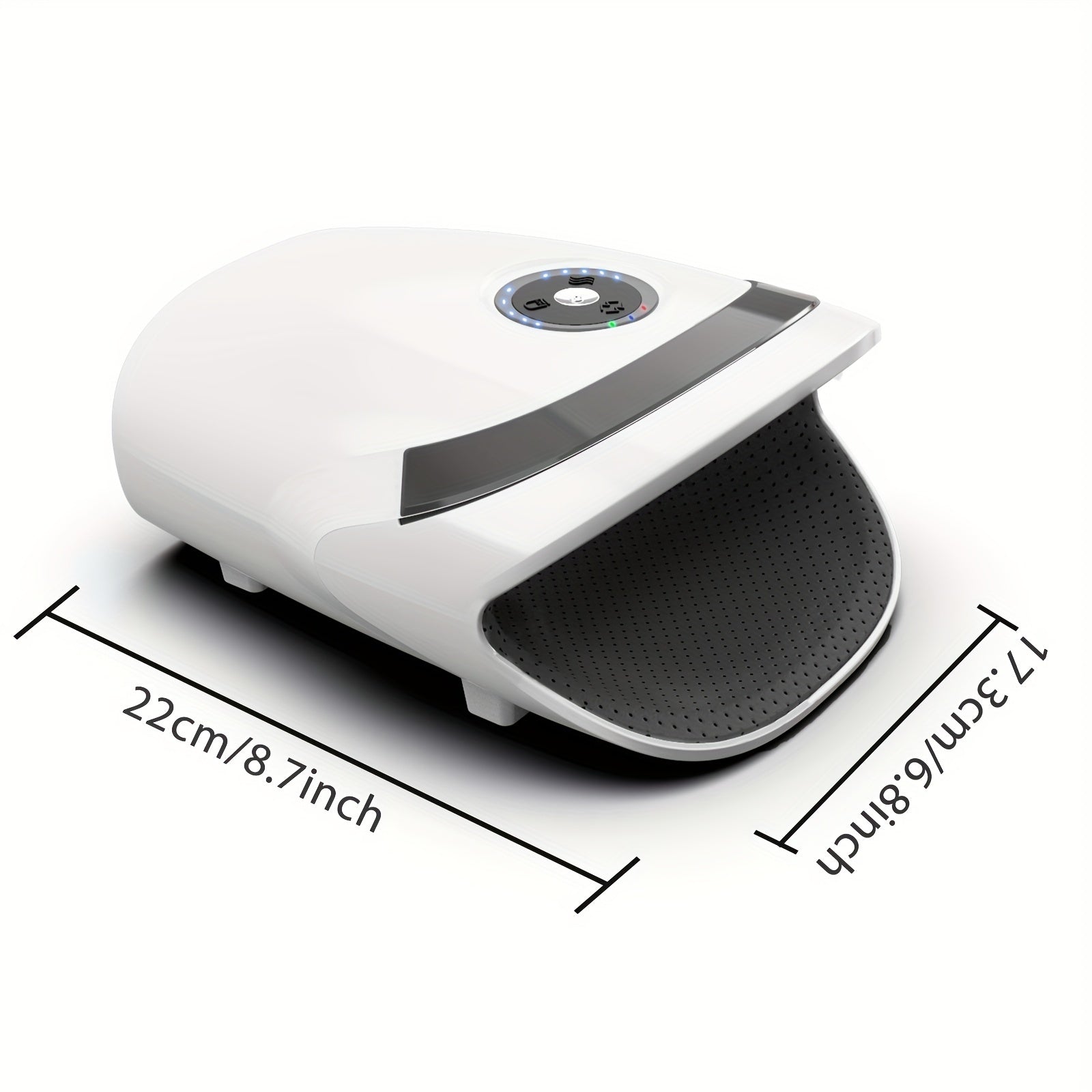 Cordless Hand Massager with Compression & Heat(White)-1