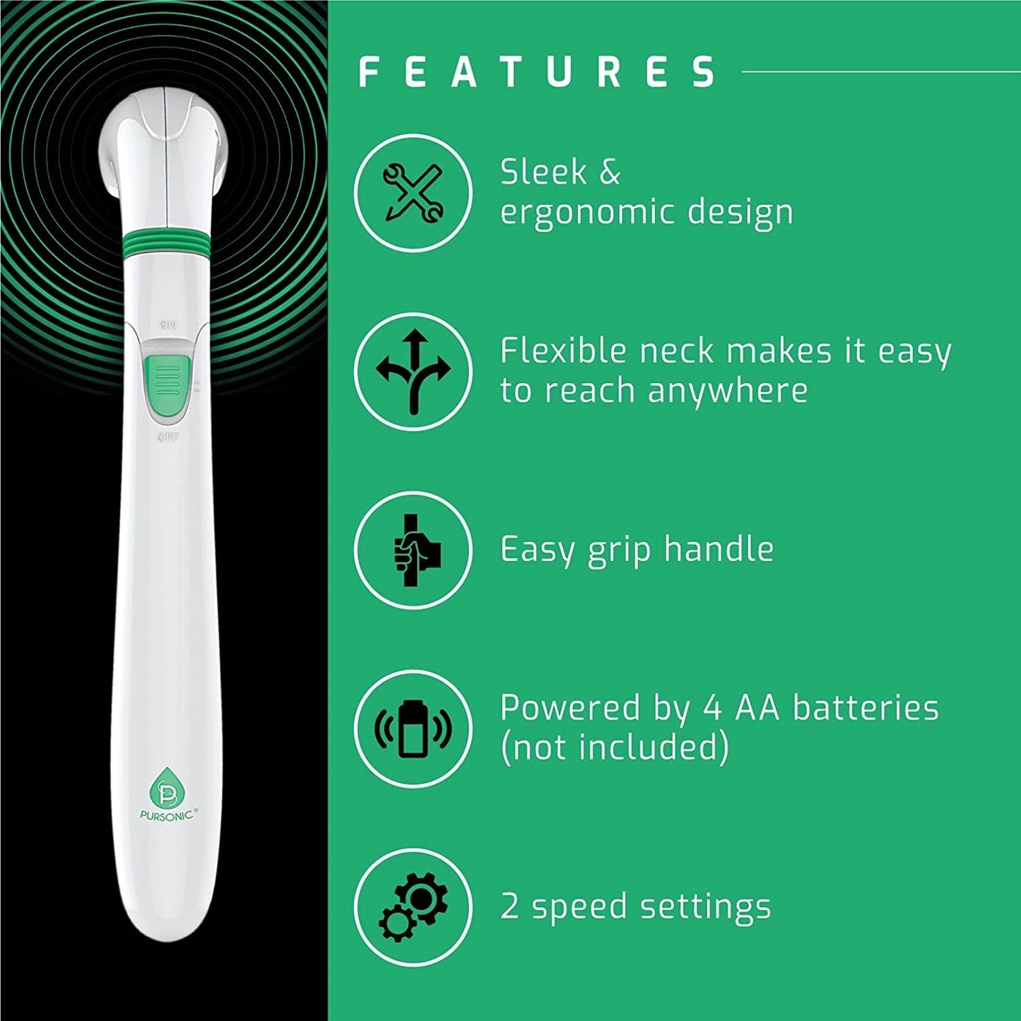 Handheld Vibration Massager – Deep Tissue Relief with 2 Speeds