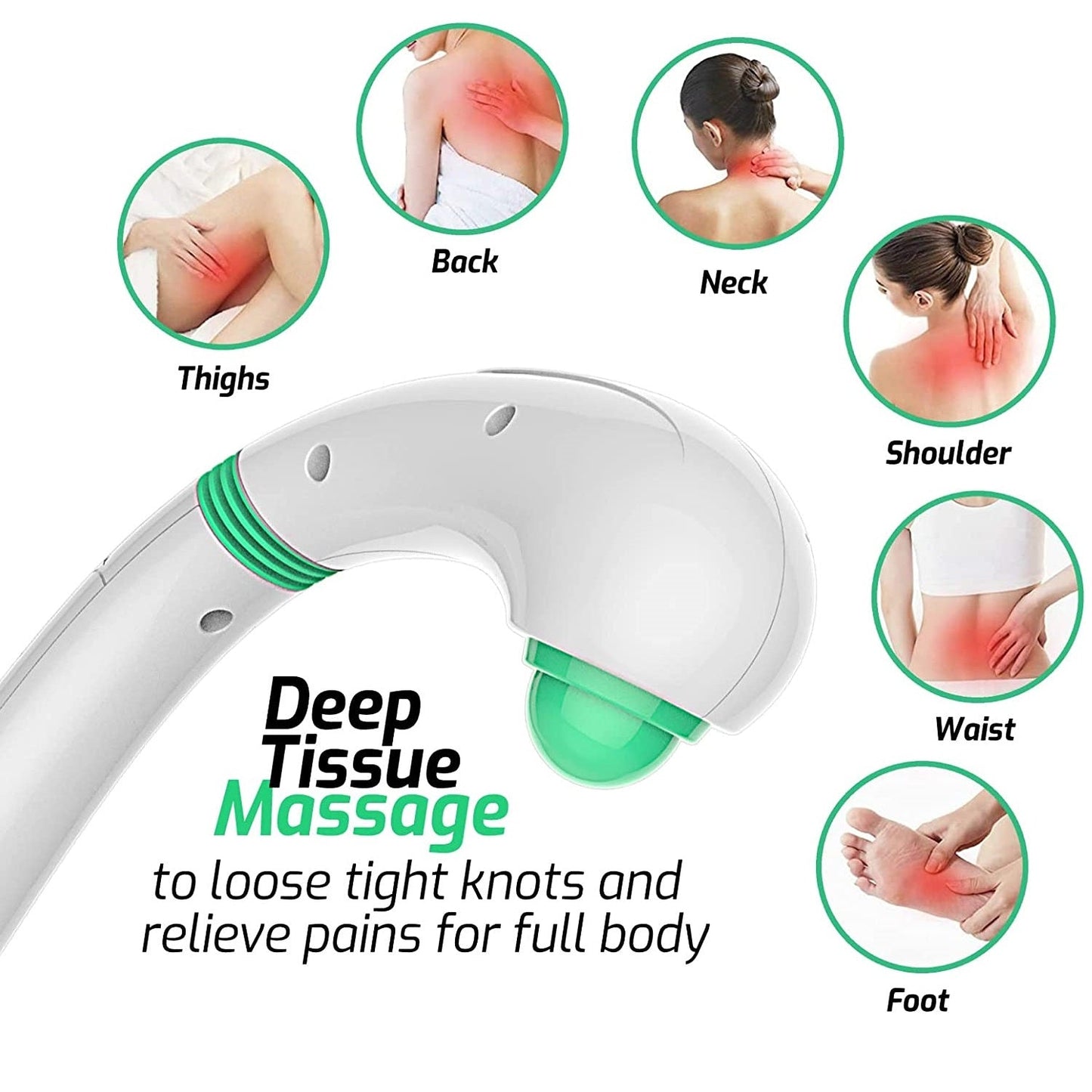 Handheld Vibration Massager – Deep Tissue Relief with 2 Speeds