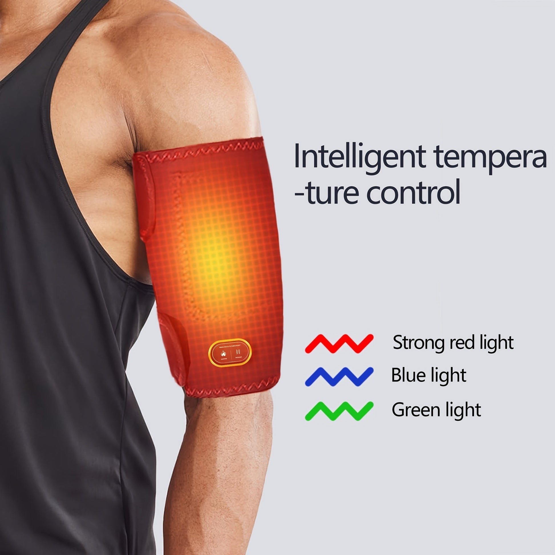 Heated Arm Massager Sleeve with USB Compression Therapy-3