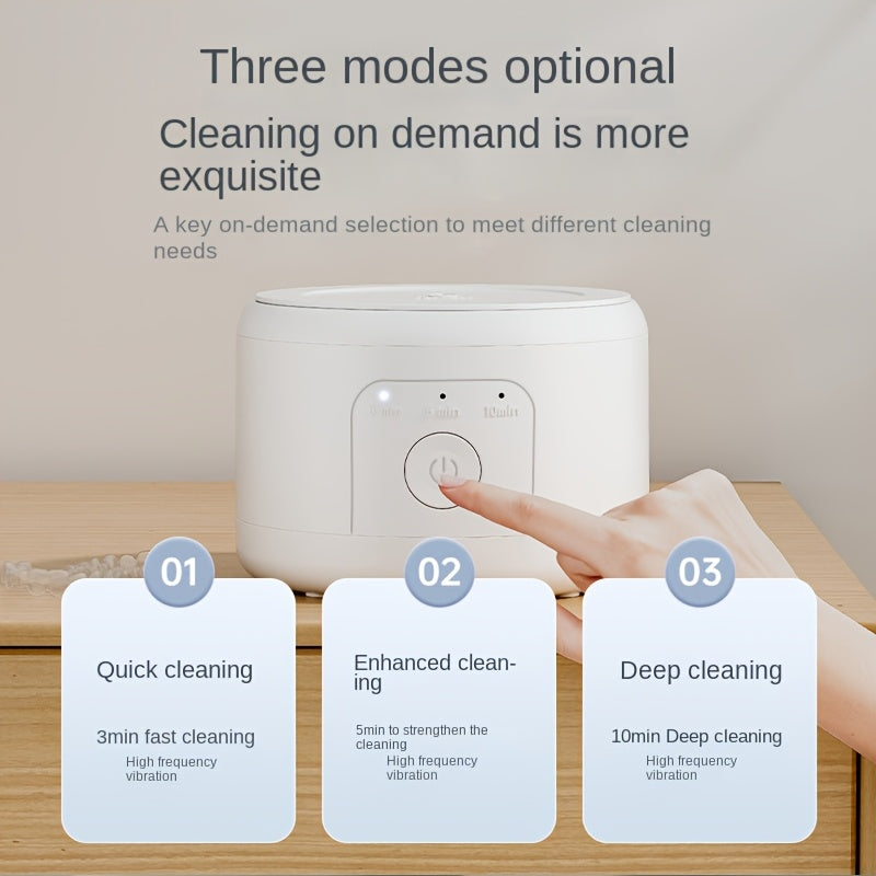 Portable Ultrasonic Denture Cleaner & Retainer Washer-2