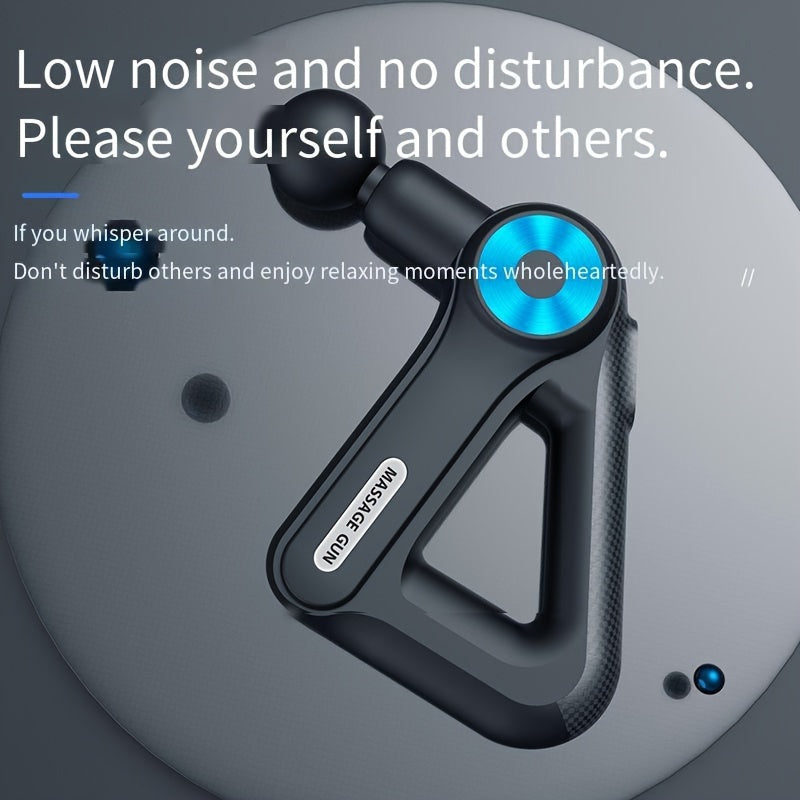 9-speed fascia massage gun with 9 heads. Deep tissue relief for sore muscles, improved circulation, and total body recovery anywhere.