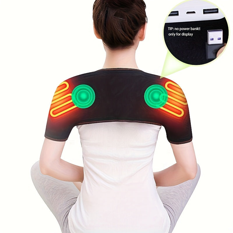 Dual Shoulder Heating Massager USB Temperature Control-3
