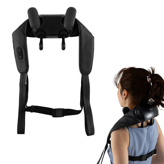 Adjustable Neck Shoulder Massager with 2 Heat Levels for Pain Relief