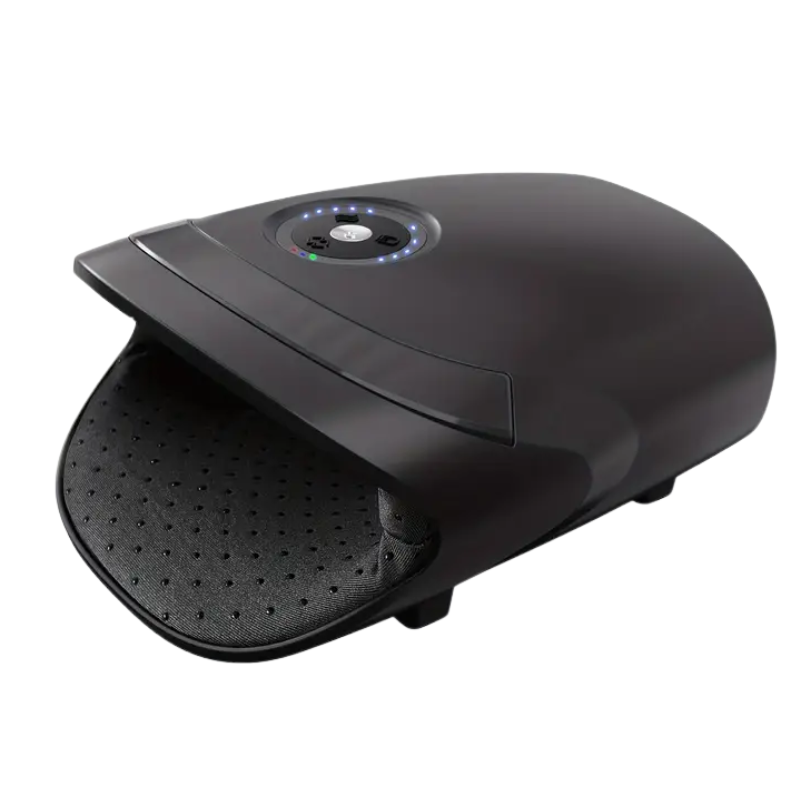 Relieve hand tension with this wireless electric hand massager. Features heat, compression therapy, and rechargeable battery for daily stress and pain relief.