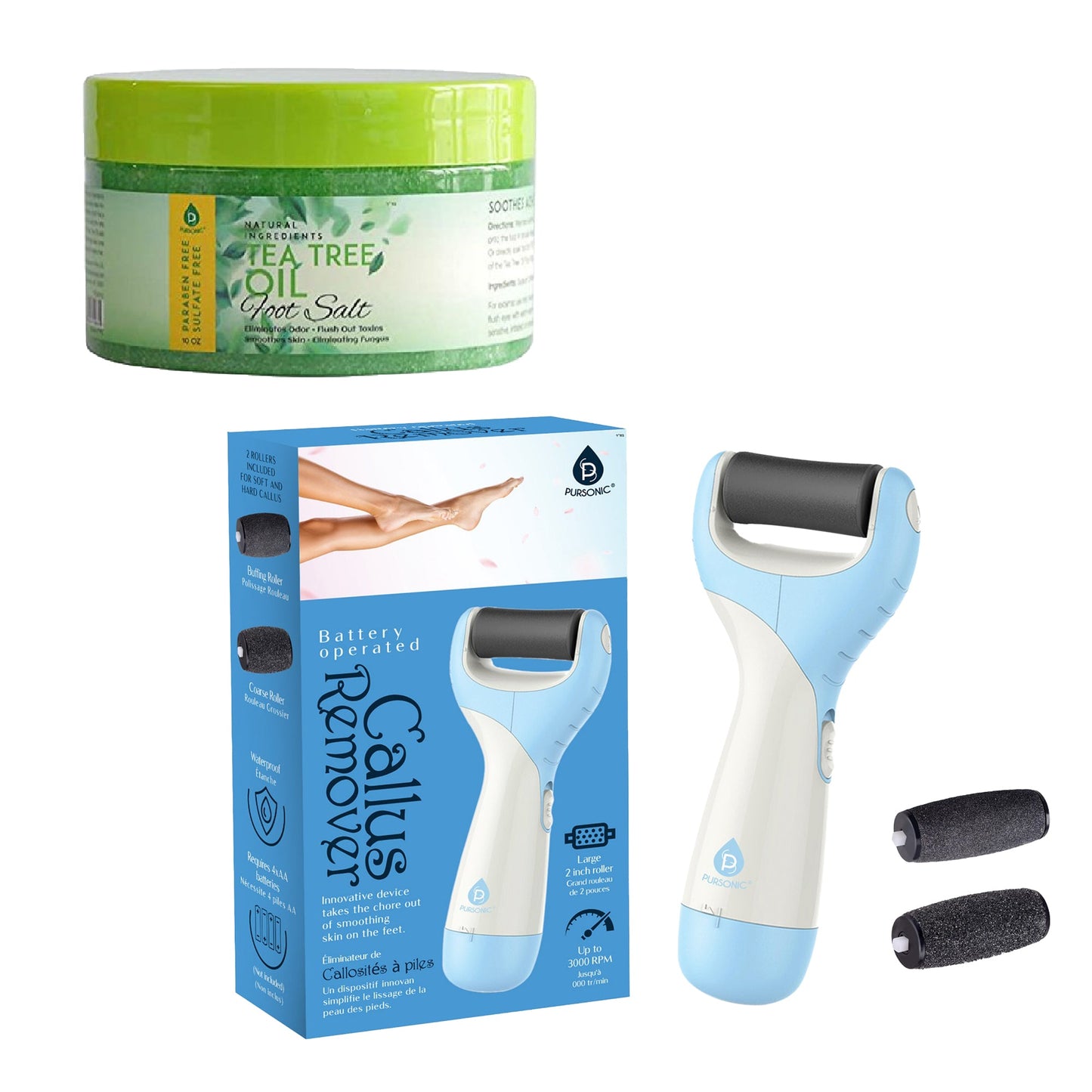 Tea Tree Oil Foot Soak and Pedi Perfect Callus Remover