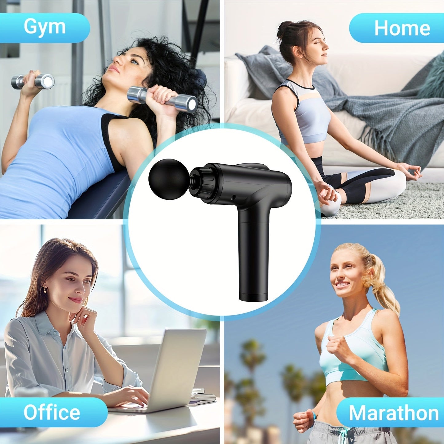 Deep Tissue Percussion Massager – Handheld Electric Muscle Massage Gun