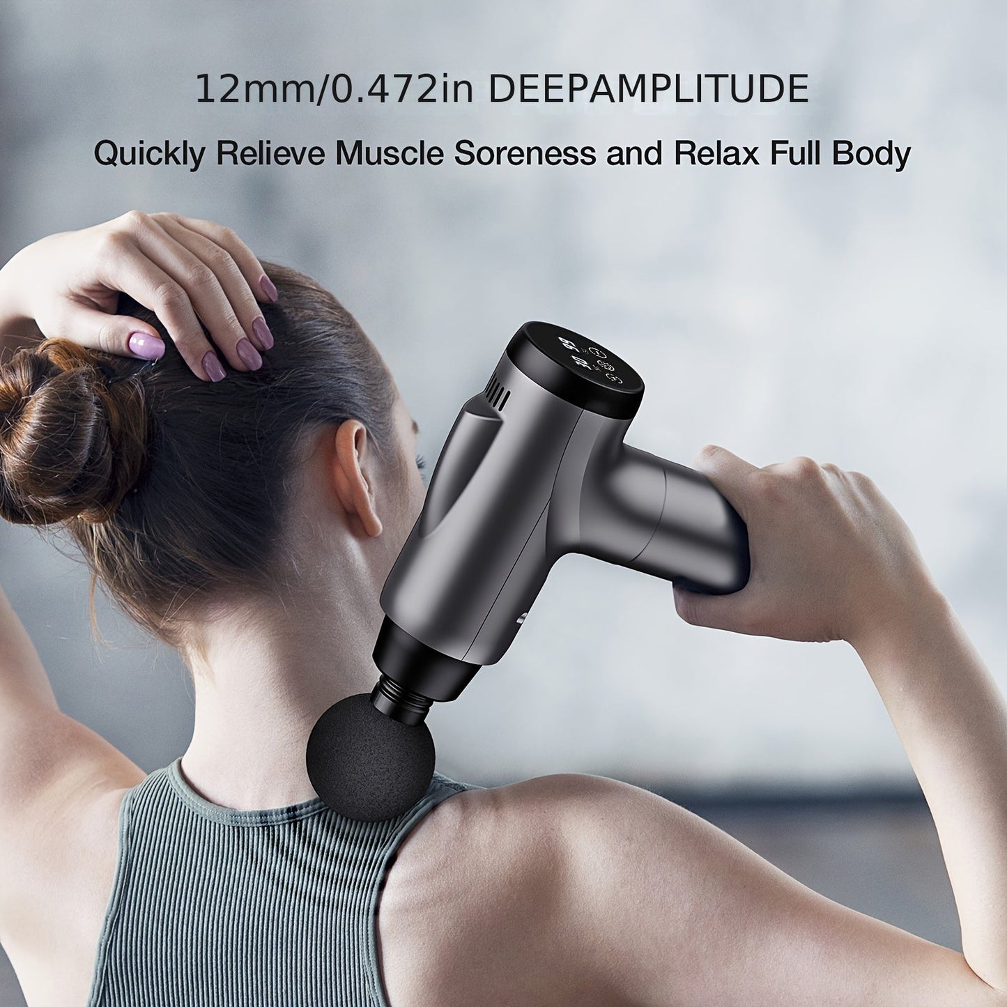 Deep Tissue Percussion Massager – Handheld Electric Muscle Massage Gun