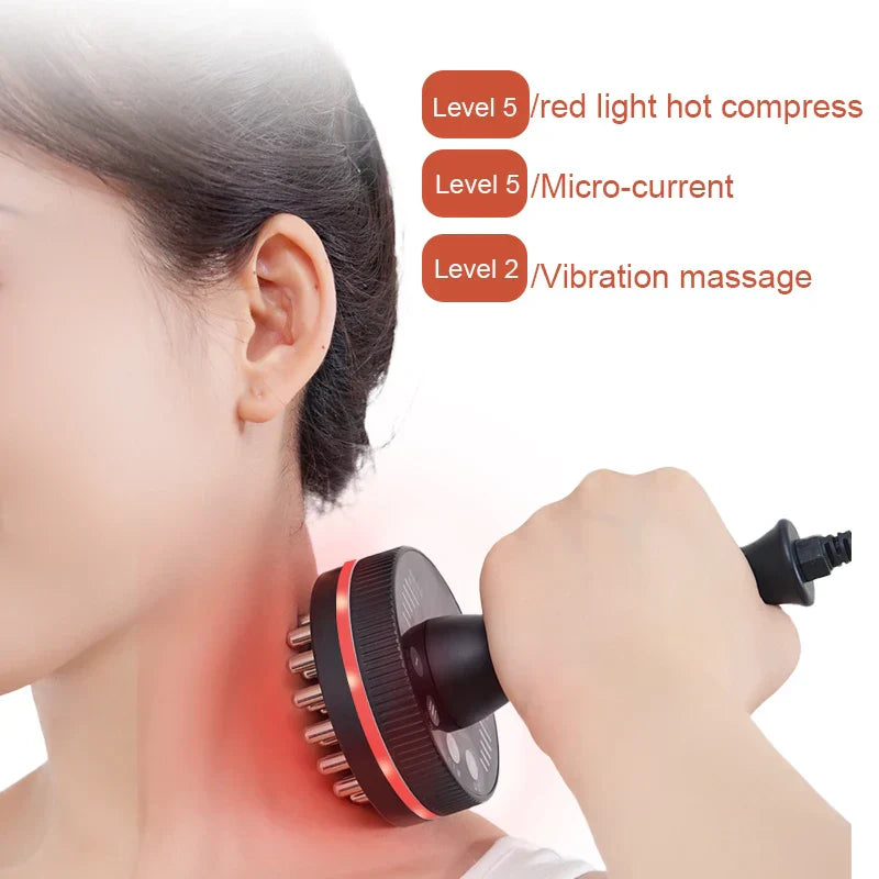 Electric Gua Sha Massager Infrared Heating & Vibration Black