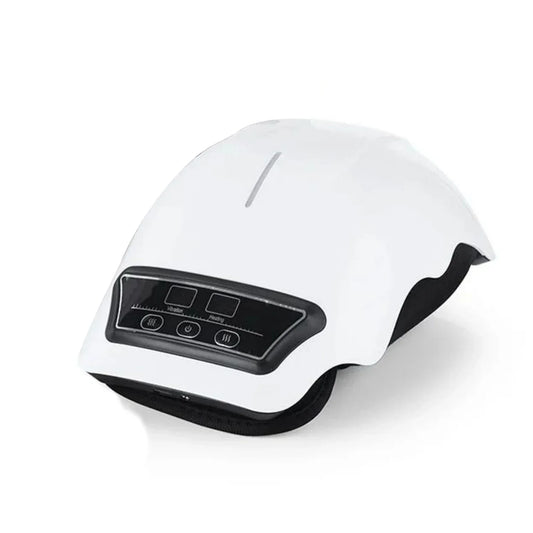 Wireless Heated Knee Massager – Electric Heating Massage Knee Pad White-0