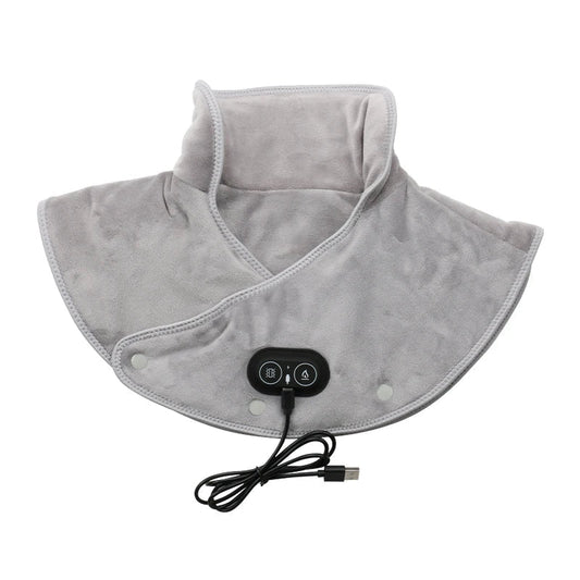 Heated Cervical Neck Pillow with Vibration Massage and Air Cushion Support. 