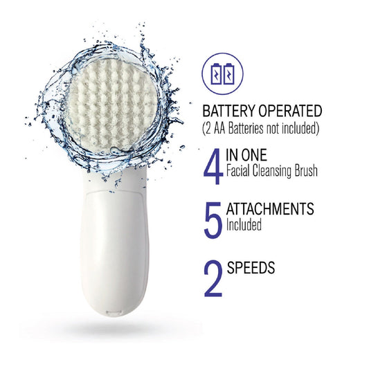 Facial Cleansing Brush with 5 Attachments