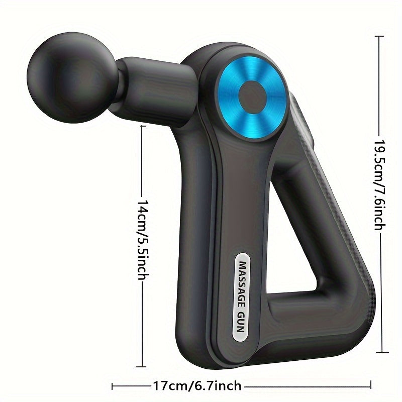Large Capacity Fascia Gun Massager with 9 gears and 9 heads. Deep tissue relief, USB rechargeable 1500mAh battery, and ergonomic design for full-body recovery.