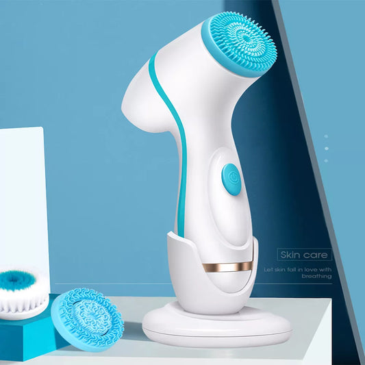 Facial Cleansing Brush – Spin Brush Set with Galvanic Spa System