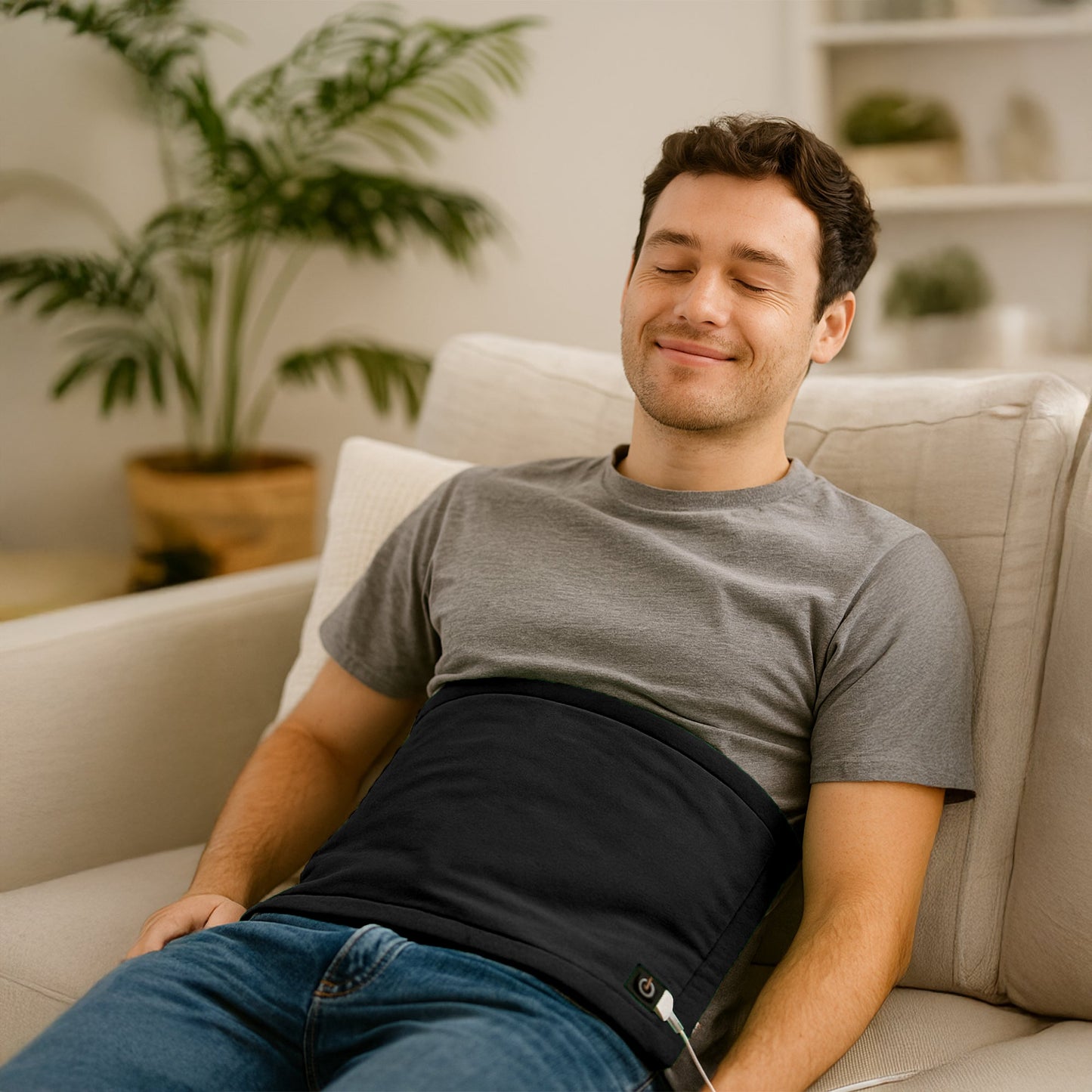 Pursonic Recovery & Relaxation Bundle – Extra Large Heating Pad + 3-Speed Massage Gun