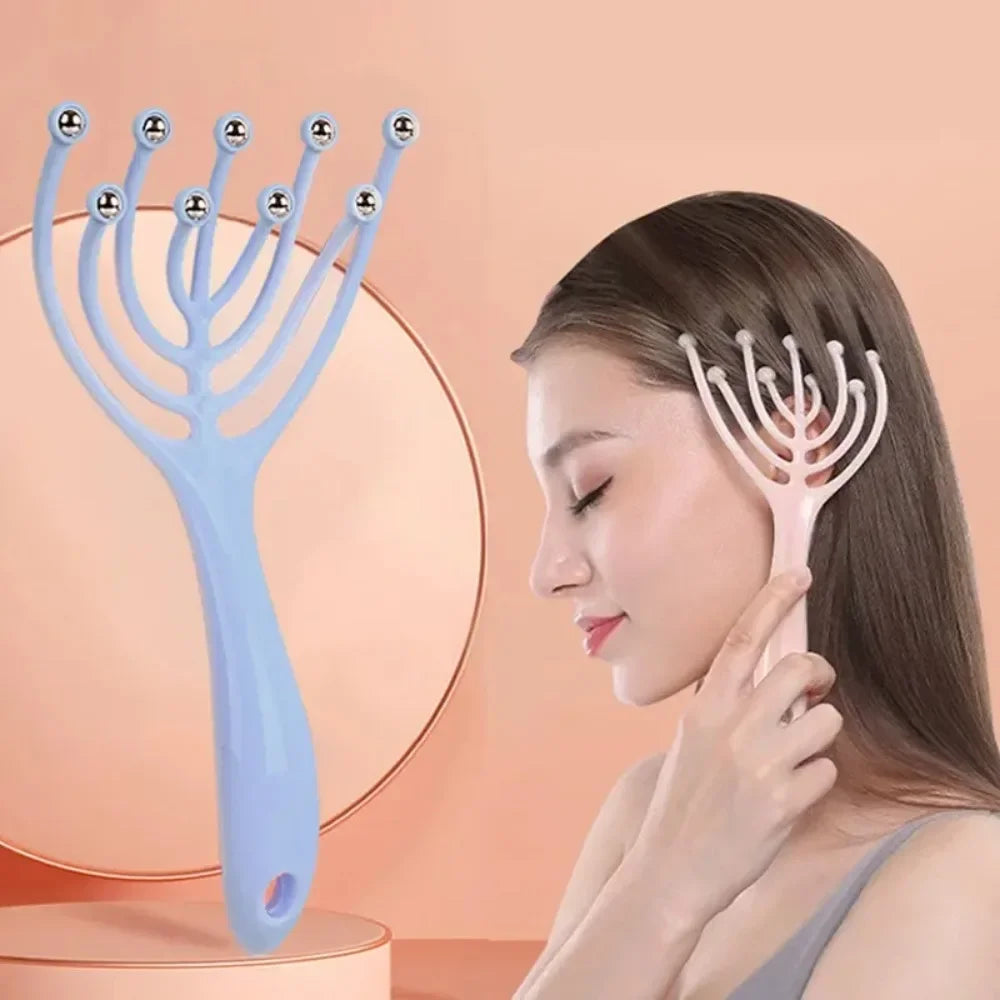 Head Massager Scalp Neck Comb Roller