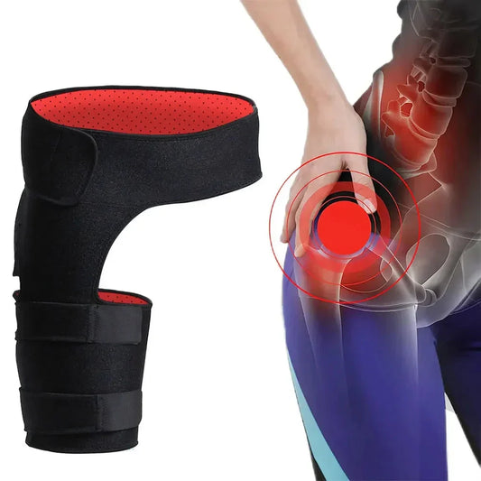 Adjustable Hip & Thigh Compression Sleeve Black-0