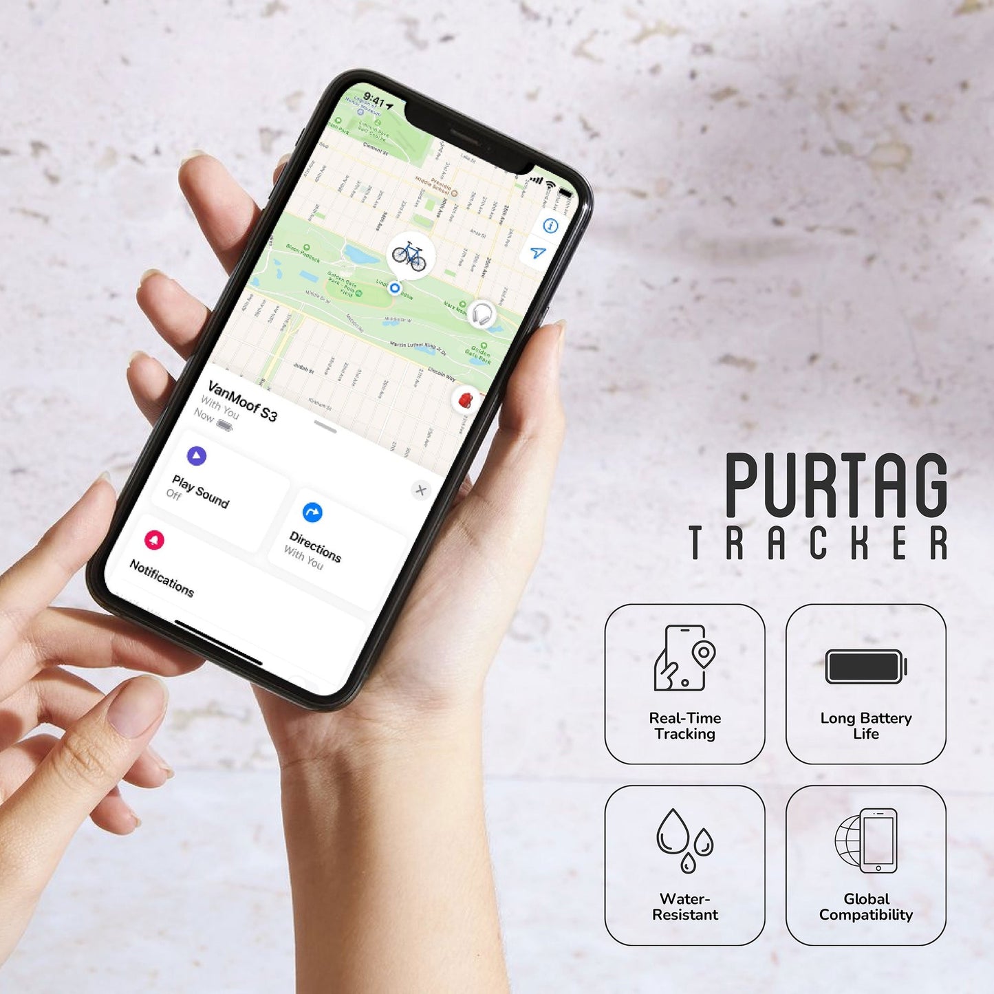 Smart Bluetooth Item Locator with Apple "Find My" App