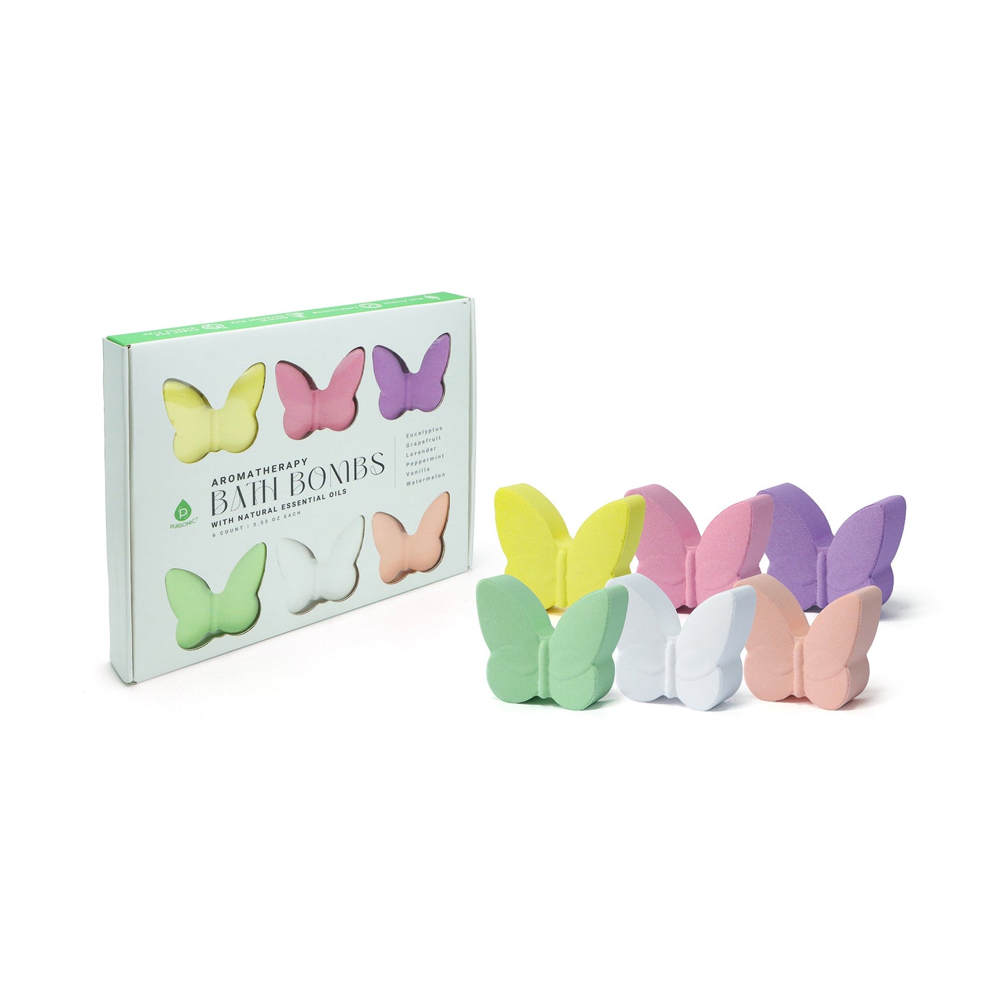 Aromatherapy Butterfly Bath Bombs with Essential Oils
