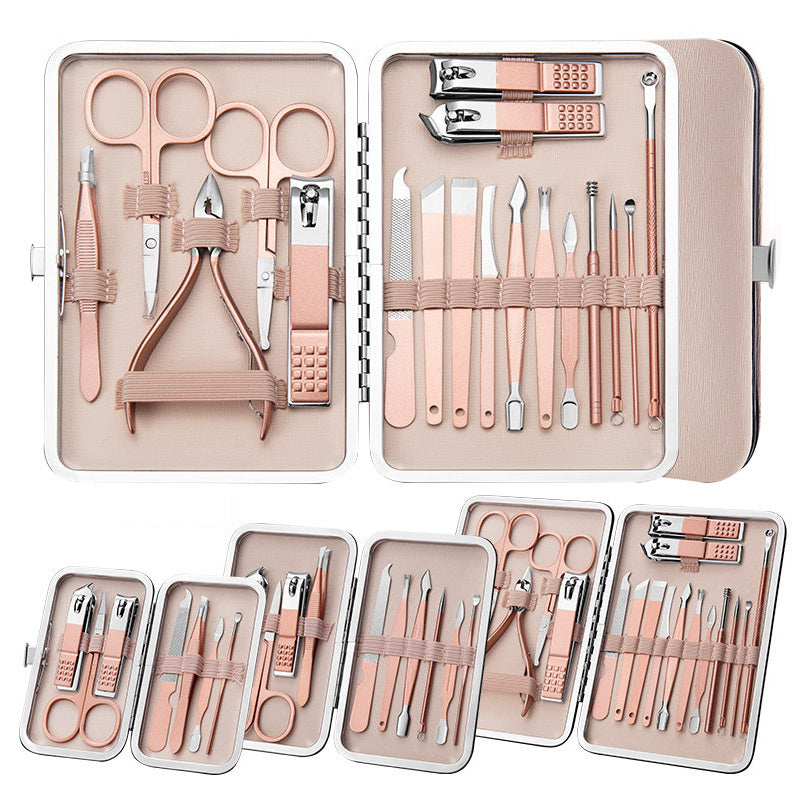 Professional Nail Clippers Set with Stainless Steel Grooming Tools