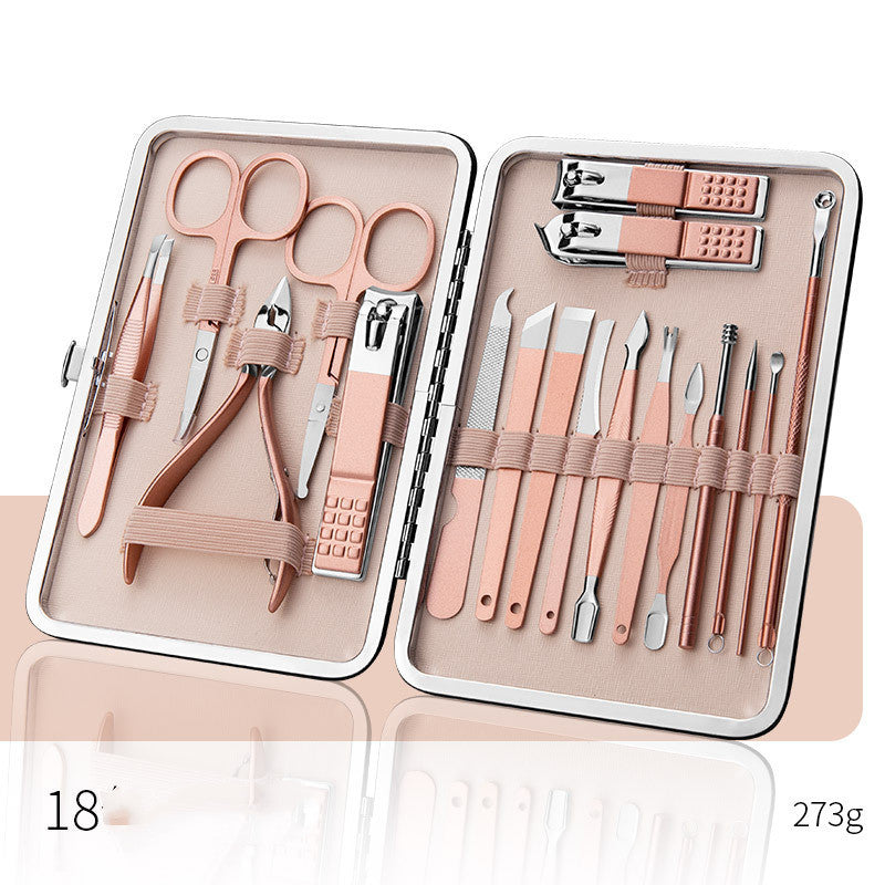 Professional Nail Clippers Set with Stainless Steel Grooming Tools