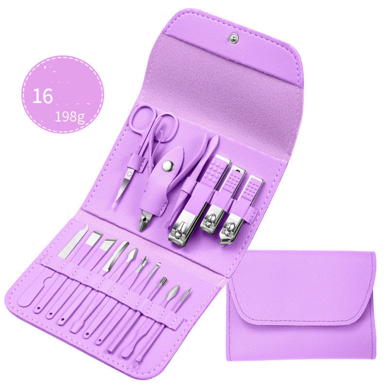 Professional Nail Clippers Set with Stainless Steel Grooming Tools