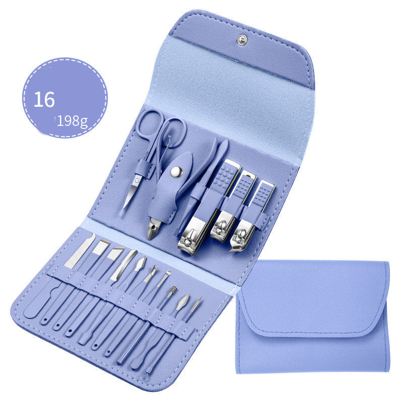 Professional Nail Clippers Set with Stainless Steel Grooming Tools
