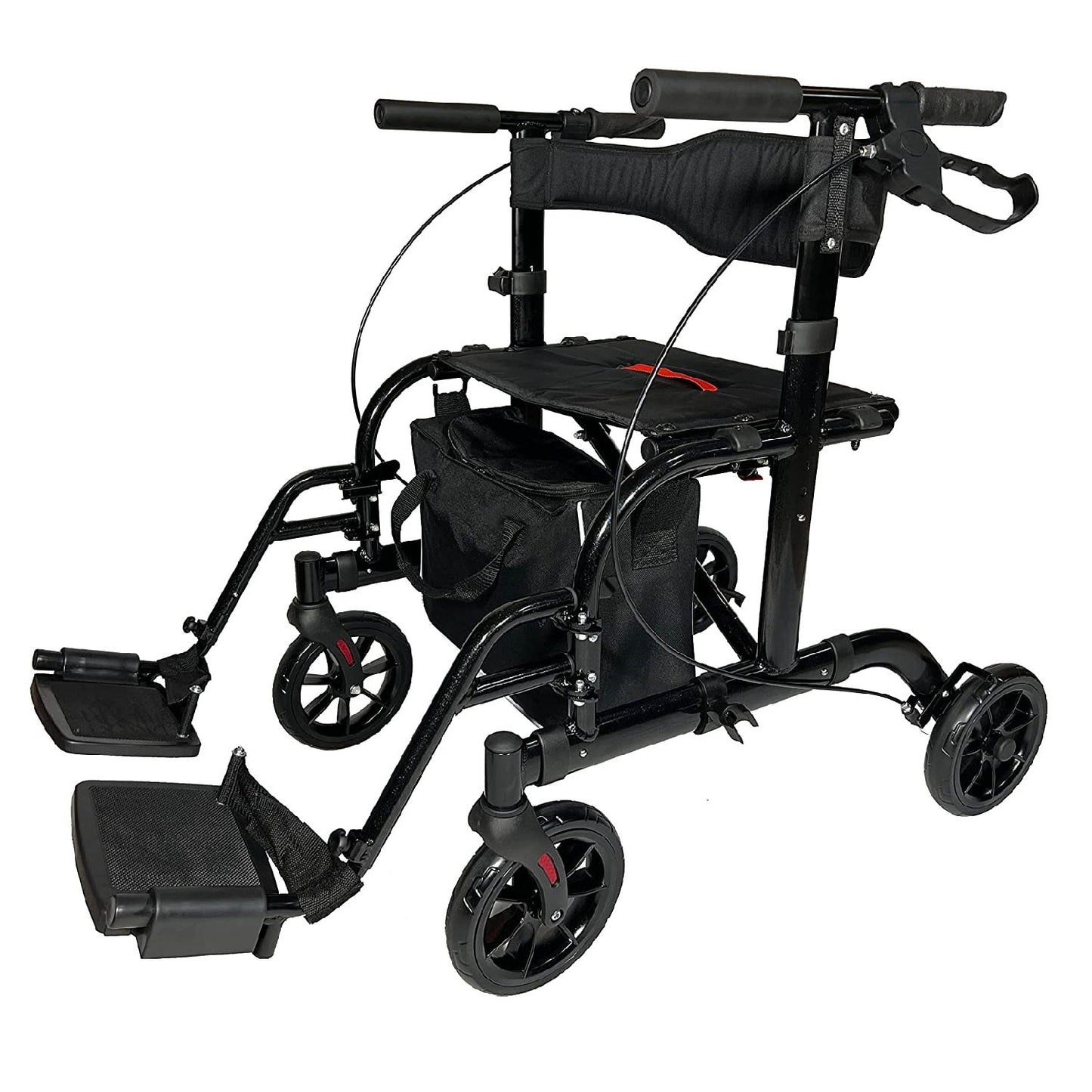 Rollator Walker and Transport Wheelchair