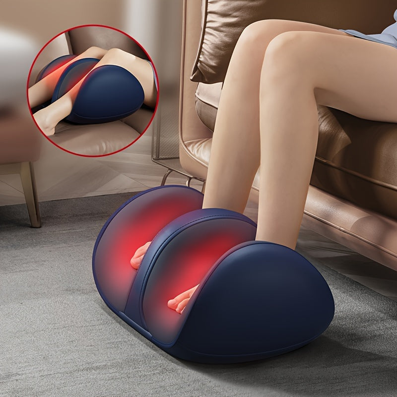 Rechargeable heated leg and foot massager with deep kneading and soothing heat therapy. Relieve muscle tension and boost circulation anywhere.