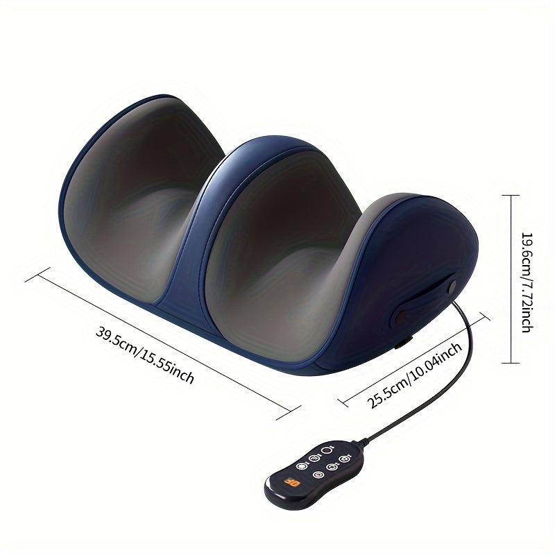 Rechargeable heated leg and foot massager with deep kneading and soothing heat therapy. Relieve muscle tension and boost circulation anywhere.