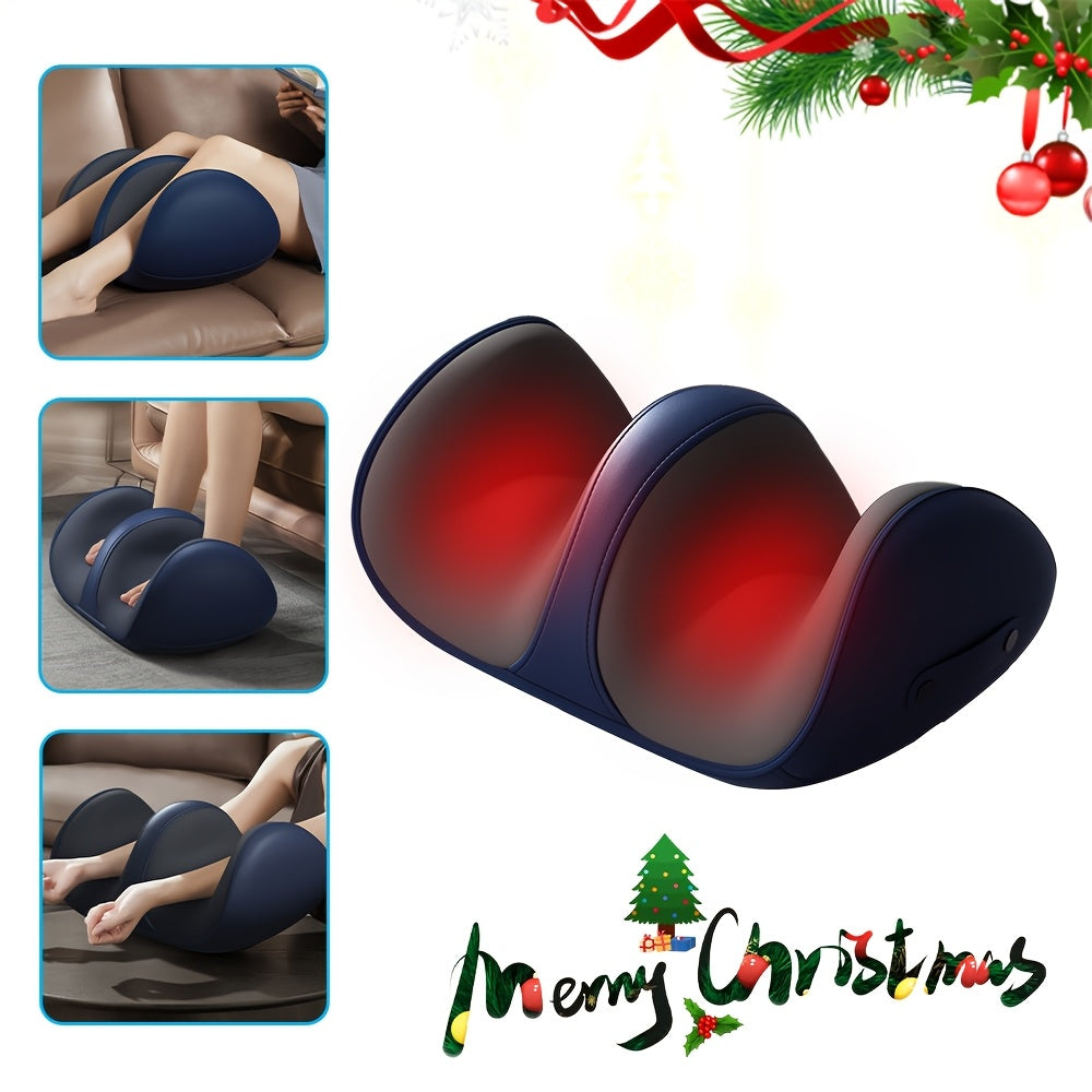 Rechargeable heated leg and foot massager with deep kneading and soothing heat therapy. Relieve muscle tension and boost circulation anywhere.